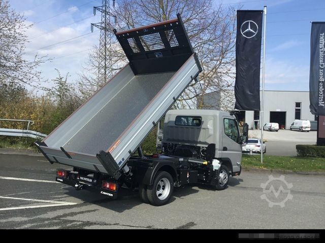 Kiepwagen bestelauto MITSUBISHI Canter 3C15 Dreiseitenkipper AHK 3,5t/Klima/grau
