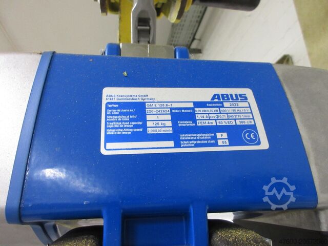 Kolomzwenkkraan Zwenkzwenkkraan Kettingtakel Vetter Kran Drehkran Hallenkran 125KG PS1,25 NL 125Kg L 4m Abus Kettenzug