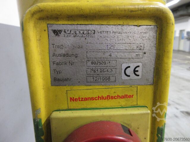 Kolomzwenkkraan Zwenkzwenkkraan Kettingtakel Vetter Kran Drehkran Hallenkran 125KG PS1,25 NL 125Kg L 4m Abus Kettenzug