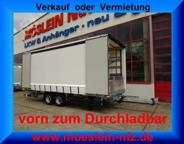 Otwarta przyczepa z plandeką Möslein TPW 105 D Schwebheim  Tandem- Planenanhänger Durchladen