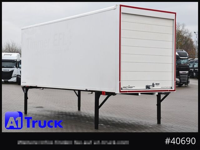 Cserélhető felépítmény dobozszerkezettel SPIER WB Koffer, 7,45, guter Zustand, verzinkt, Rolltor