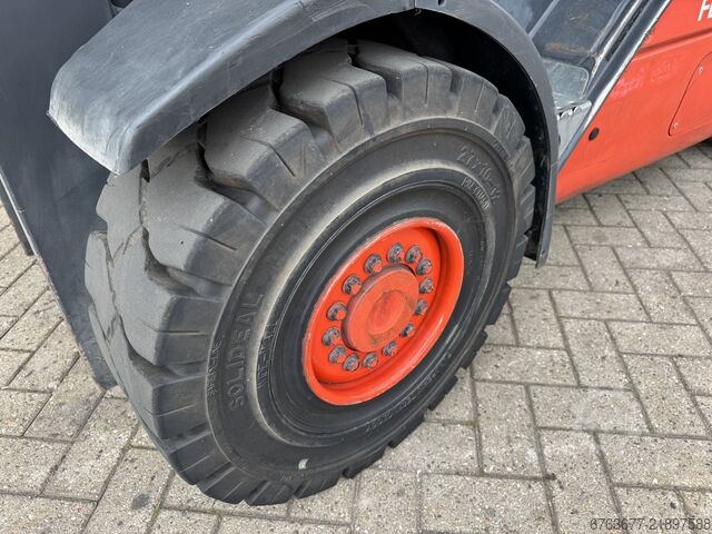 Linde H30T-01 Triplo 460 volný zdvih / boční posuv / měnič vidlic / prodloužení vidlic LPG 2011 LINDE H30T-01 Triplo 460 Freelift / Sideshift / Vorkversteller / Vorkverlenging LPG 2011