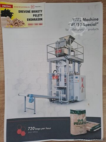 Pelet paketleme makinesi VAI V5-10 Vai Advanced Packing Technology VFFS Machine V5/10 Special