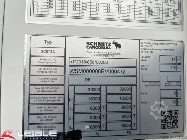 Semiremorcă frigorifică SCHMITZ CARGOBULL SKO 24/L*Pharma Zertifikat*Liftachse*neuwertig*