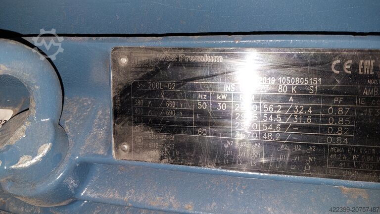 High capacity fan 30 KW 3000RPM Halifax Fan UK BLBC 23.5