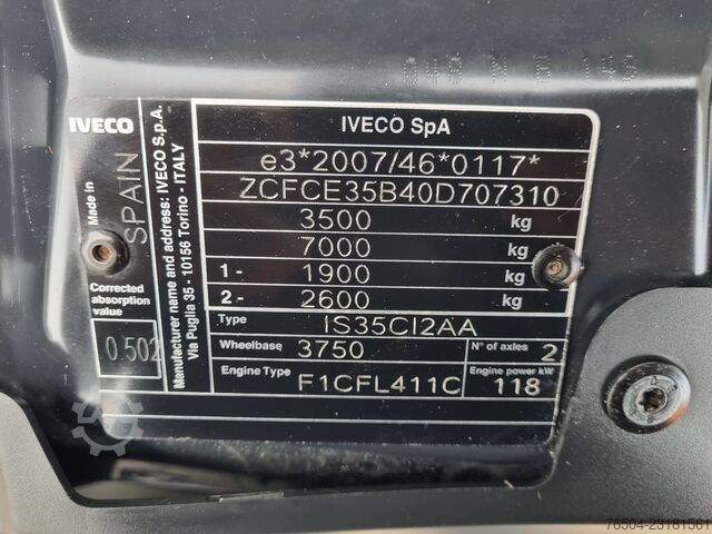 Iveco Daily 35C16 3.0D Koelkoffer -18C Laadklep Xarios 350 st230V Iveco Daily 35C16 3.0D Koelkoffer -18C Laadklep Xario...