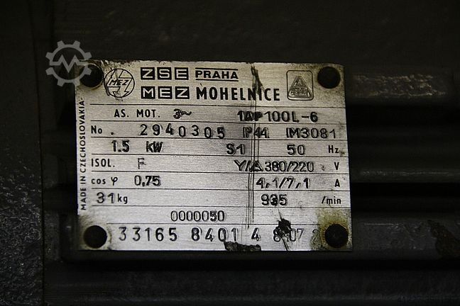 Motor eléctrico 1,5 kW 935 rpm MEZ 1AP100L-6