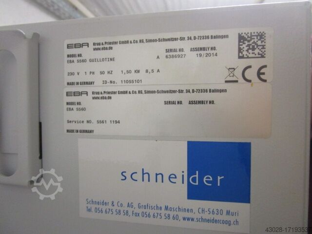 CUTTING MACHINE EBA 5560