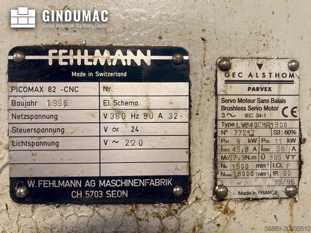 Centro de mecanizado vertical FEHLMANN Picomax 82 CNC
