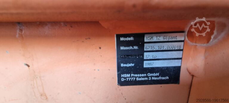 Ballenpresse HSM 12 Gigant