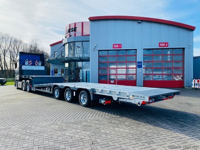 Dieplader oplegger Gabelstapler/Arbeitsbühnentransporter Klapprampe