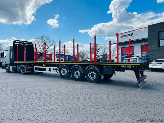 Rönkhordó félpótkocsi PAVIC 3-Achs Plattform-Auflieger/Leergew. ca. 7,1t