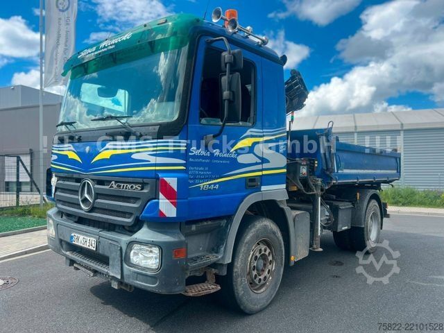 Dreiseitenkipper LKW MERCEDES-BENZ Actros 1844 / EPS / Meiller / Kran mit FUNK