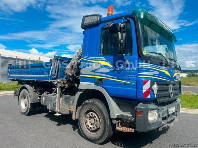 Dreiseitenkipper LKW MERCEDES-BENZ Actros 1844 / EPS / Meiller / Kran mit FUNK