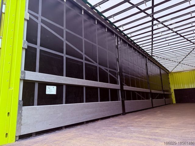 Brandalı açık yarı römork KÄSSBOHRER Schiebeplanen Auflieger Neuwertig Vollausstattun