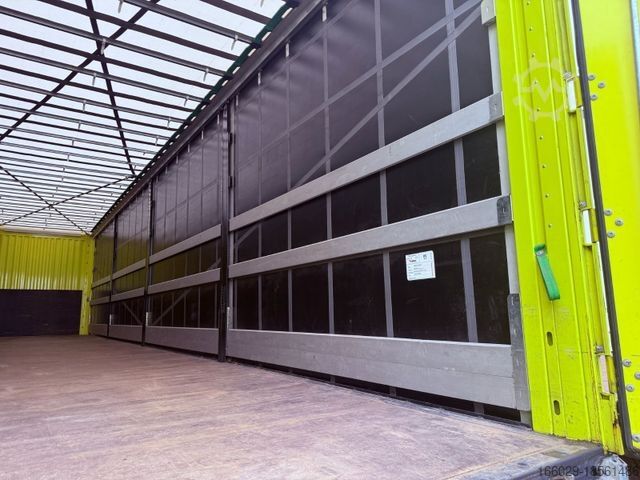 Brandalı açık yarı römork KÄSSBOHRER Schiebeplanen Auflieger Neuwertig Vollausstattun