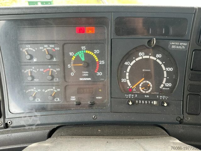 Autószállító Scania 94.220 Machine transporter!!RAMPEN!!