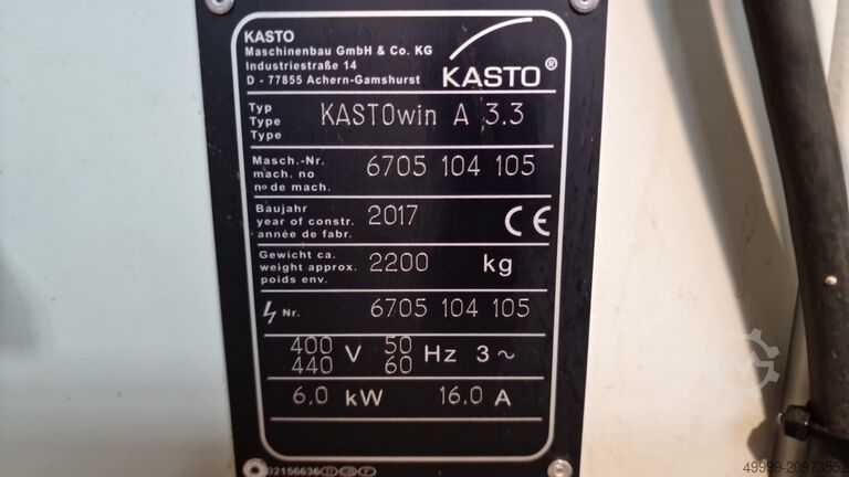 Fuldautomatisk metalbåndsav KASTO KASTOwin A 3.3
