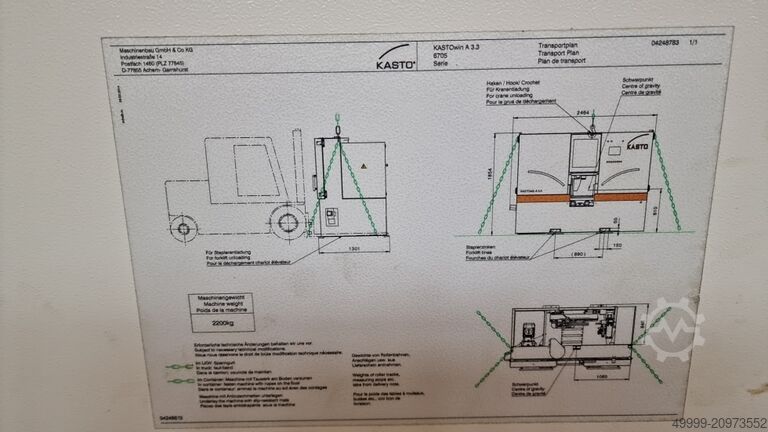 Fuldautomatisk metalbåndsav KASTO KASTOwin A 3.3
