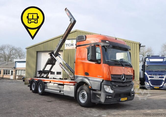 System med krogarm Mercedes-Benz Actros 2845 6X2 HIAB HAAKARM