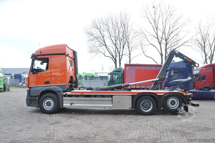 System med krogarm Mercedes-Benz Actros 2845 6X2 HIAB HAAKARM