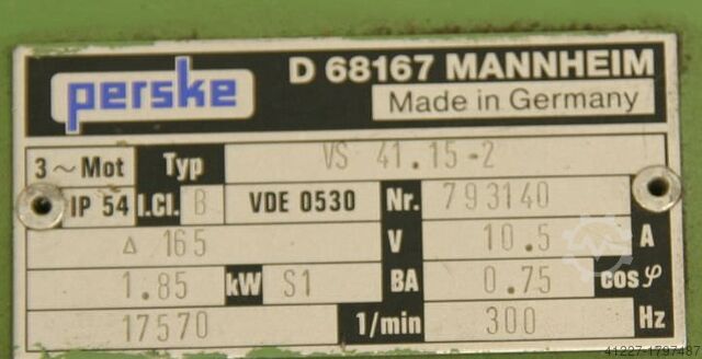 Frezen van motor voor rand verwerking van machines Perske VS 41.15-2
