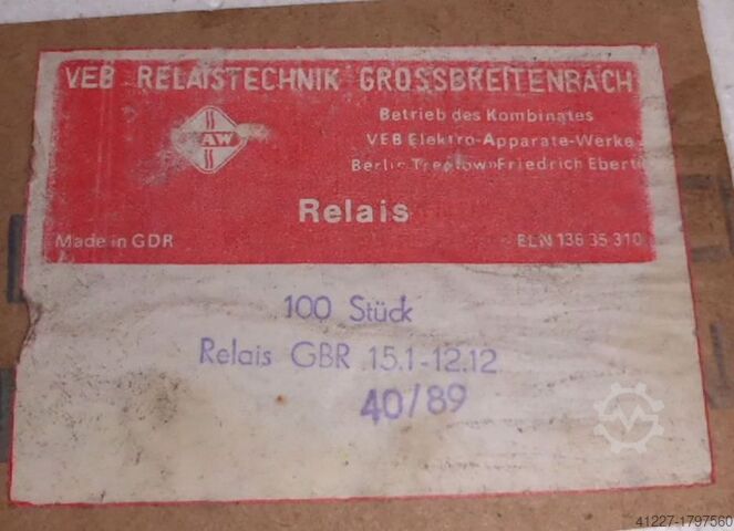 Röle VEB GBR 15.1-12.12