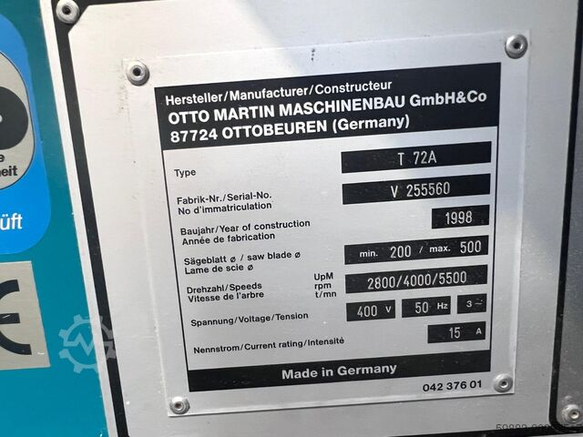 Serra de formatação Martin T72A