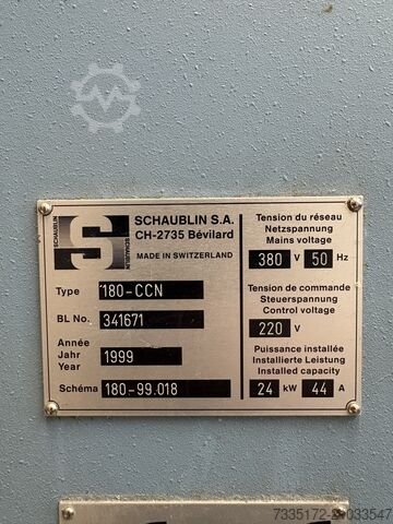 CNC torna tezgahı Schaublin 180-CCN