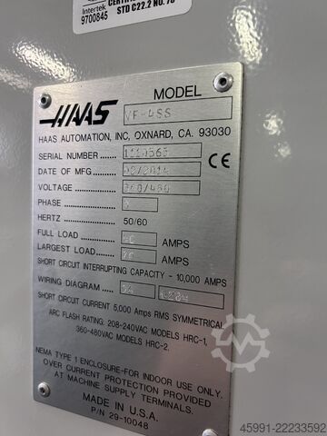 κατακόρυφο κέντρο κατεργασίας HAAS VF-4SS vertical machining center
