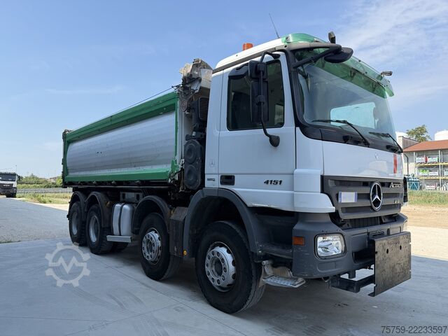 ανατρεπόμενο φορτηγό Mercedes-Benz Actros 4151K V8 KIPPER 8x4 Euro5 40Ton