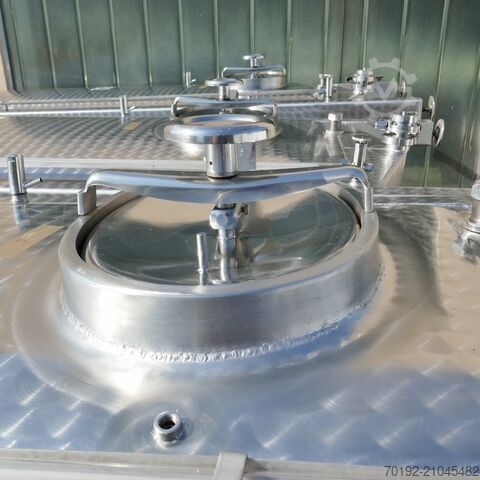 Réservoir rectangulaire de 6100 litres en acier inoxydable V2A Rieger 9658