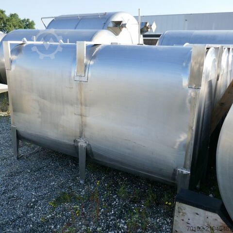 Réservoir de stockage ovale de 2500 litres en acier inoxydable V2A  9657