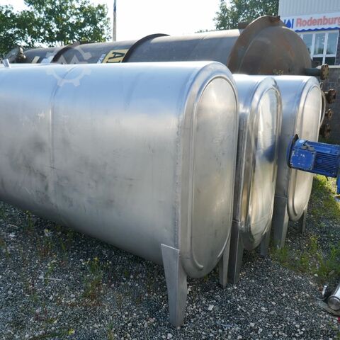 Réservoir de stockage ovale de 2500 litres en acier inoxydable V2A  9657