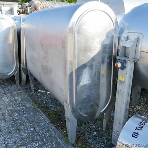 Réservoir ovale de 2000 litres en acier inoxydable V2A  9654