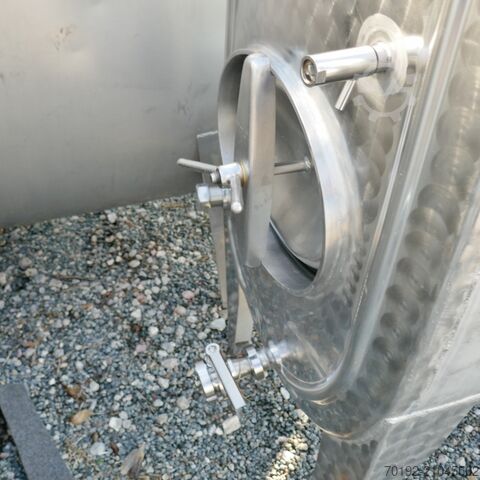 Réservoir ovale de 2000 litres en acier inoxydable V2A  9654