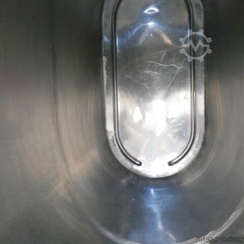Réservoir ovale de 2000 litres en acier inoxydable V2A  9654