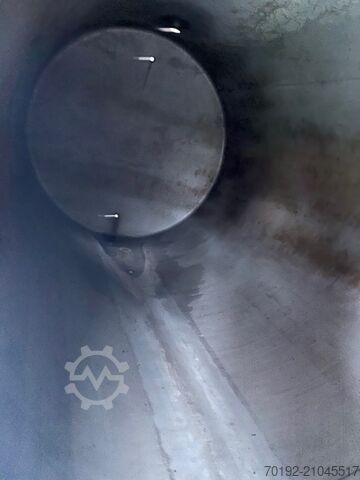 Réservoir de stockage horizontal de 7500 litres en acier inoxydable V2A  S16532