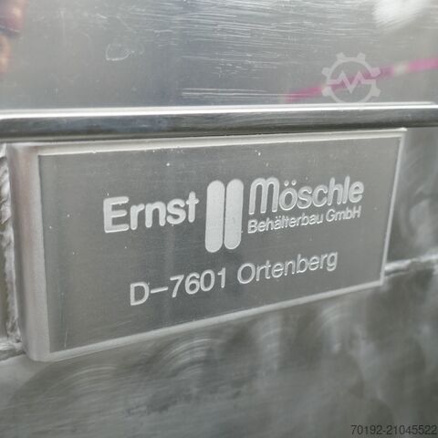 Cuve rectangulaire de 5200 litres en acier inoxydable V2A Möschle 9643