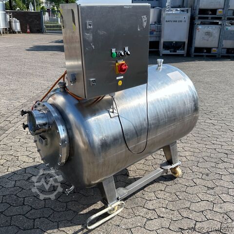 Cuve mobile de 500 litres en inox V2A avec agitateur à hélice  9595