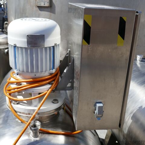 Cuve mobile de 500 litres en inox V2A avec agitateur à hélice  9595