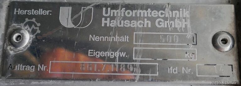 Conteneur de 500 litres en V2A  9589