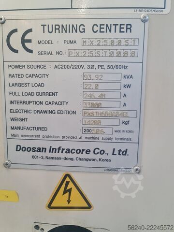 Centru de strunjire și frezare CNC DOOSAN Puma MX2500ST