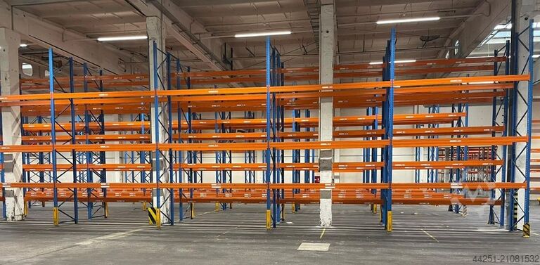14.4 m pallet rack, 6 m high, 4 levels Stow Pal Rack