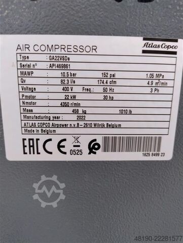  Atlas Copco GA22VSD