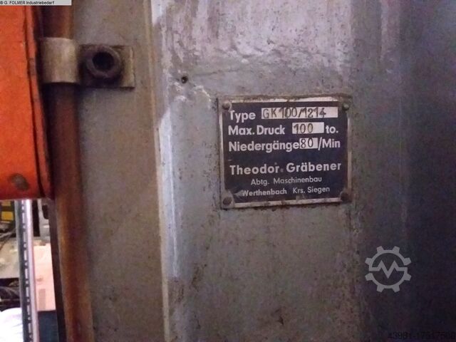 Kniehebelpresse - Doppelständer GRÄBENER GK 100