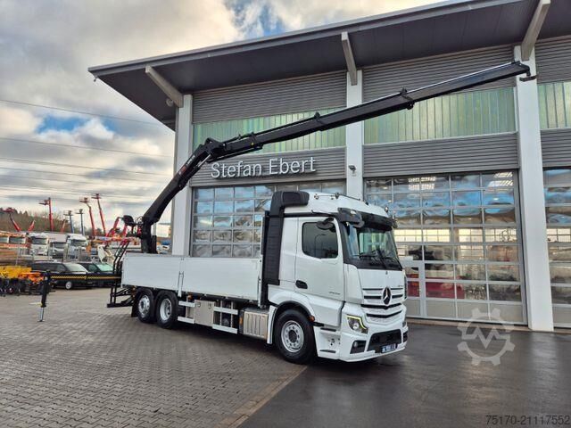 Plattform trailer Mercedes-Benz Actros 2545 L 6x2 Hiab L-HIPRO 235 DLS-3