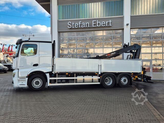 Plattform trailer Mercedes-Benz Actros 2545 L 6x2 Hiab L-HIPRO 235 DLS-3