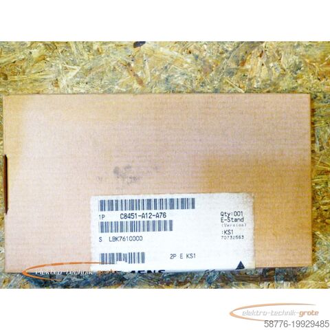 Componente Siemens Siemens C8451-A12-A76 SMP-E224 Ein-/Ausgabe - ! -