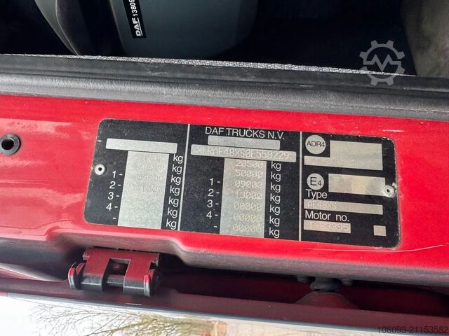 Chassis met cabine DAF XF 95.380 Euro 3 Handgeschakeld